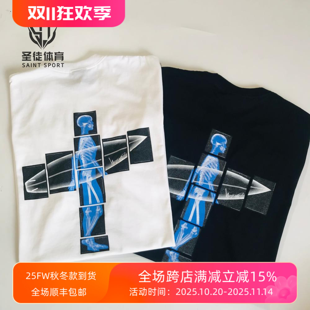 StussyBodyScanTeeX光骨骼