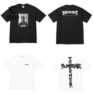 现货Supreme 24FW Thrasher联名 Harold人物/Cross十字架 Tee短袖