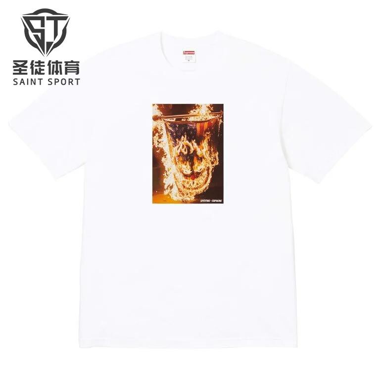 Supreme小火人美国国旗短袖