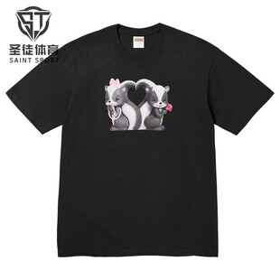  Supreme 26SS Skunk Tee 卡通动物 臭鼬 短袖T恤