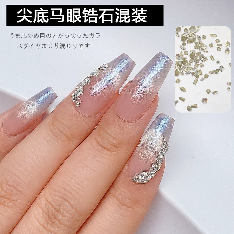 网红马眼尖底锆石混合
