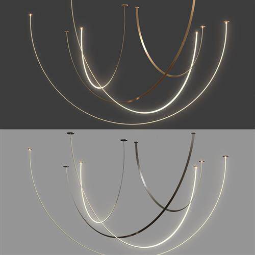 现代北欧led吊灯具客厅餐厅样板房创意艺术展厅专卖店铺非标制作