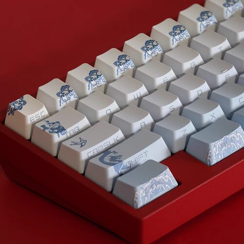 JKDK十字轴键帽PBT侧刻透光