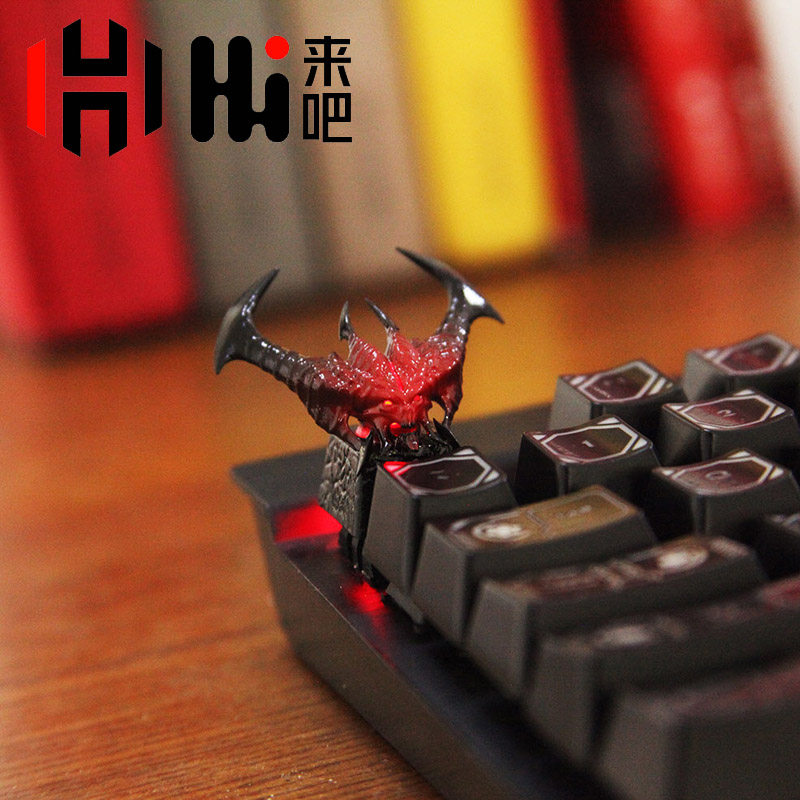 hi来吧 迪亚菠萝 Al‘Diablos暗黑魔神键帽机械键盘树脂透光 键帽,电脑硬件/显示器/电脑周边,键帽,淘宝优惠券,粉丝福利购,淘宝优惠卷