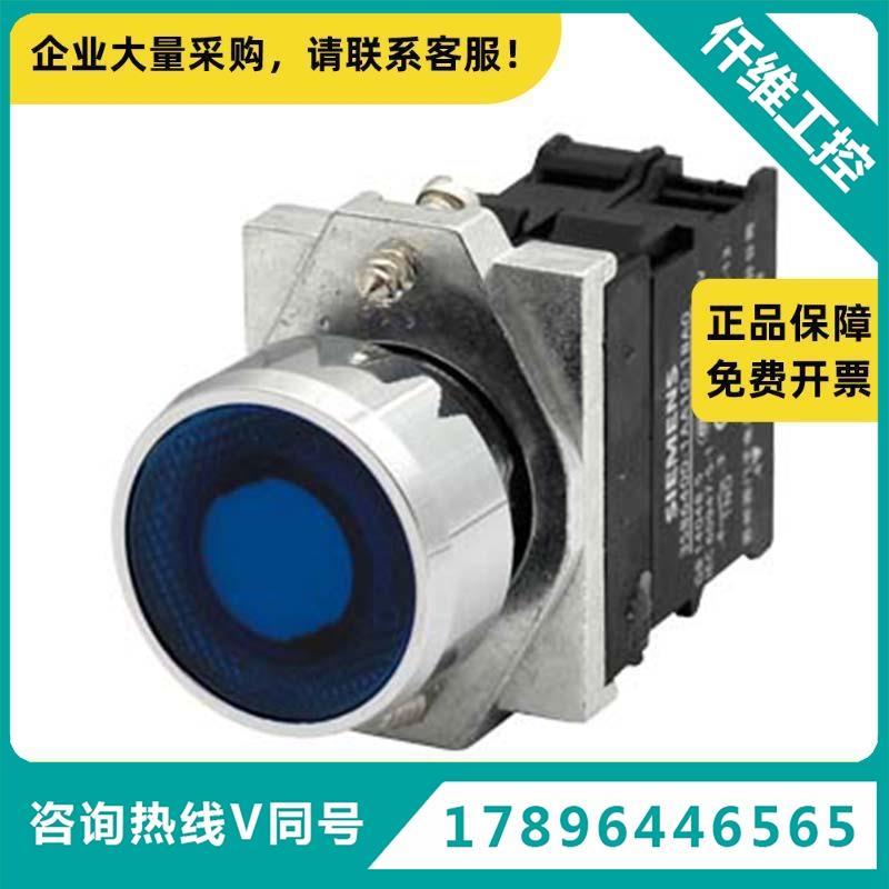 西门子平头按钮3SB6166-