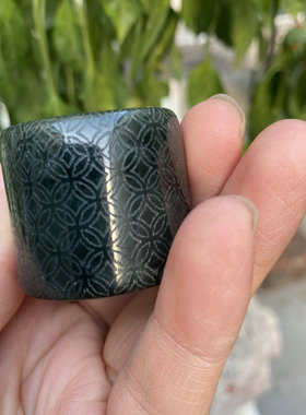 男女款和田玉指环扳指