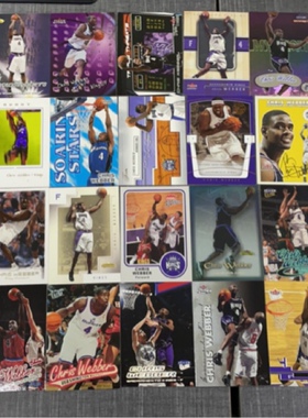 正版篮球 NBA球星卡 Fleer公司出品 韦伯 chris webber普特卡专场