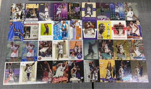 正版篮球 NBA球星卡 Fleer公司出品 韦伯 chris webber普特卡专场