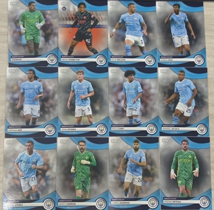 足球球星卡2024 topps  曼城队盒 普卡 新秀哈兰德 福登德布劳内