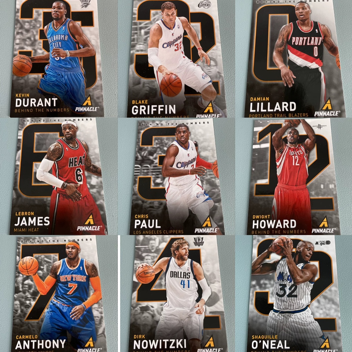 nba球星卡 帕尼尼 2013-14巅峰系列 球衣背号特卡全套及单卡