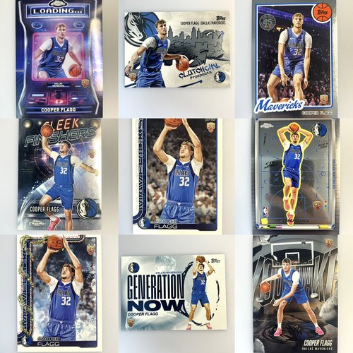 弗拉格NBA球星卡专辑 新秀 RC 独行侠 小牛 FLAGG topps chrome