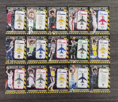 NBA球星卡 2021-22  Hoops FREQUENT FLYERS 飞机票特卡 全套15张