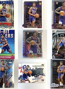VJ埃奇库姆NBA球星卡专辑 新秀RC vj edgecombe topps chrome76人