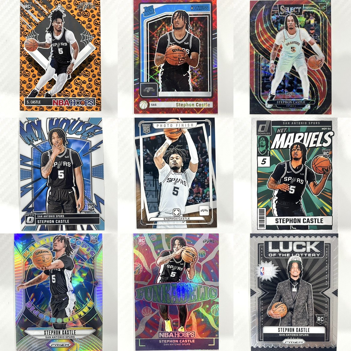 卡斯尔球星卡专辑 nba panini 帕尼尼 官方 新秀 马刺 2024-25年