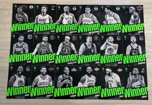 nba球星卡2024帕尼尼Panini top class TC Winner 特卡全套及单卡