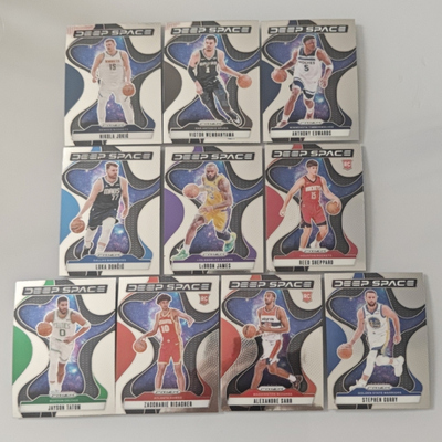 nba球星卡 帕尼尼 2024-25 prizm deep space深空 特卡全套及单卡