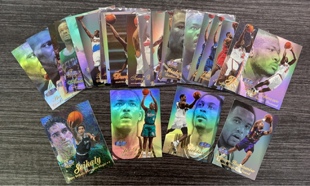 NBA球星卡 FLEER公司 1997-98 showcase系列 row3 2 1 镭射大头卡