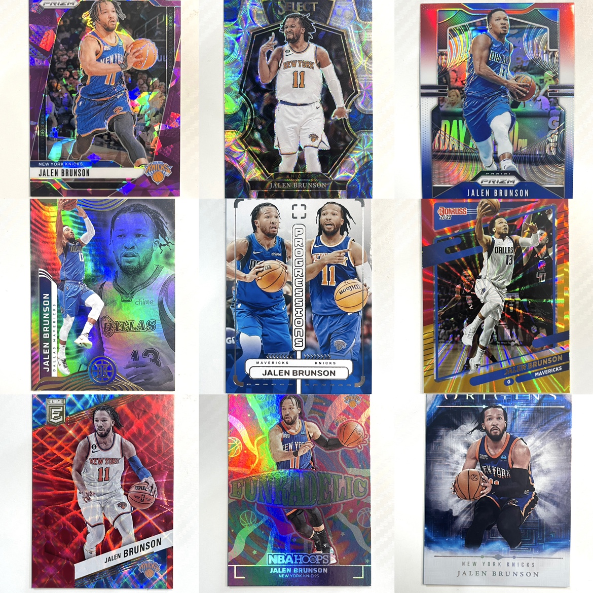 布伦森球星卡专集 nba篮球 Brunson 正版 帕尼尼 topps