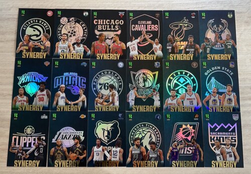 nba球星卡2024帕尼尼top class TC Synergy双人logo队徽 队标特卡