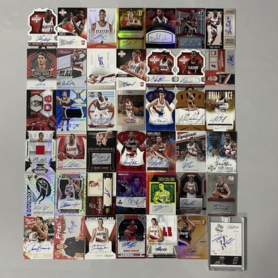 正版 NBA球星卡 帕尼尼 开拓者队签字 签名 球衣 限量 等39元专场
