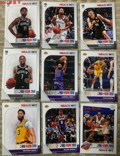 nba球星卡 2019-20 中国赛hoops展会版全套9张有詹姆斯科比panini
