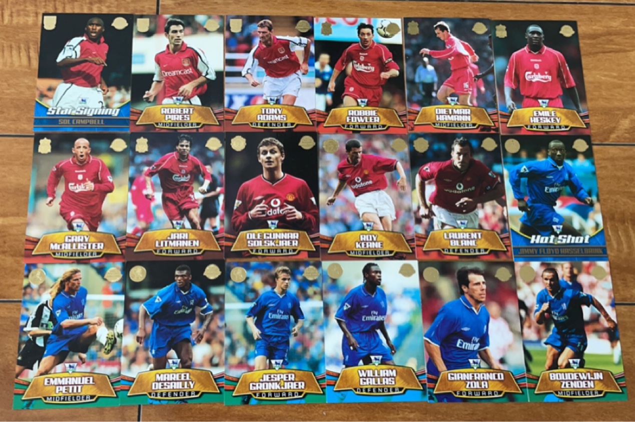 曼联足球球星卡topps英超切尔西