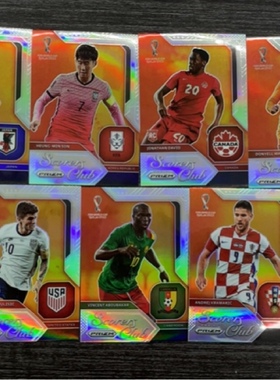 足球球星卡 帕尼尼 2022世界杯 scorers club 得分俱乐部银折特卡