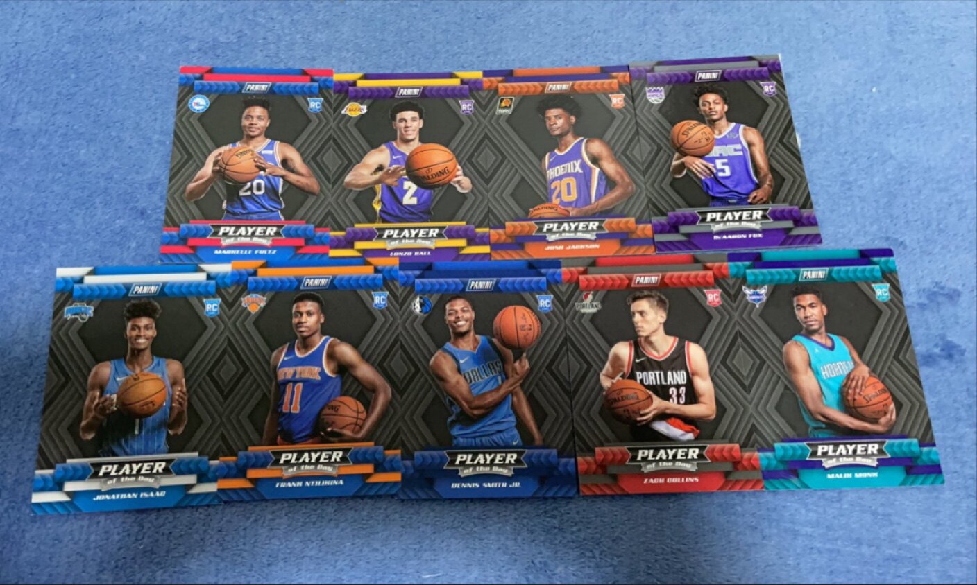 2017-18 player of the day球员日系列新秀卡 NBA球星卡 帕尼尼