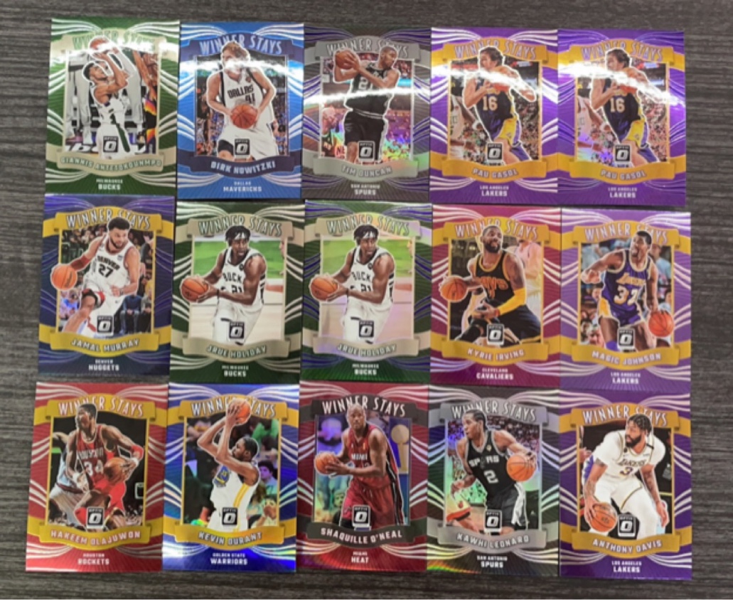 nba球星卡 帕尼尼公司2023-24 optic winner stays特卡全套及单卡