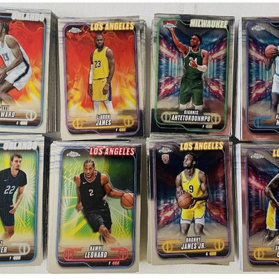 篮球球星卡 2024-25 Topps Chrome普卡200张 全套包括新秀老人