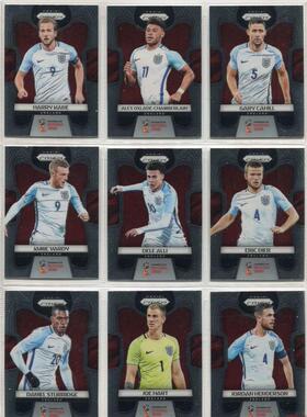 足球球星卡 帕尼尼 prizm正式版 2018世界杯 英格兰 全套及单卡