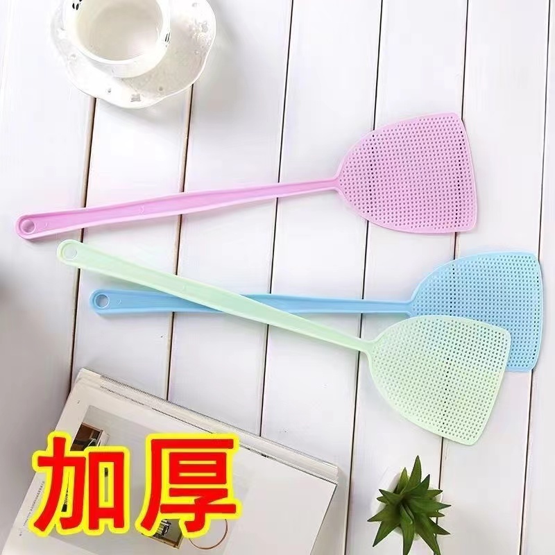 苍蝇拍加厚蚊子塑料长柄蝇子耐用家用加长手动大号拍子拍不烂灭蚊