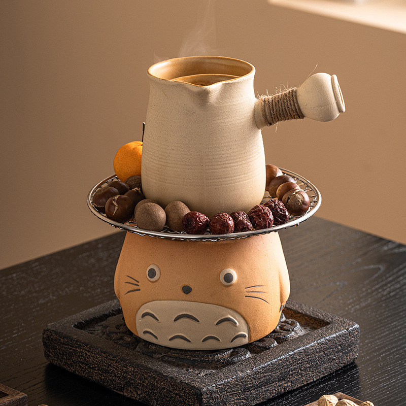 龙猫围炉煮茶炉套装家用泡茶罐罐