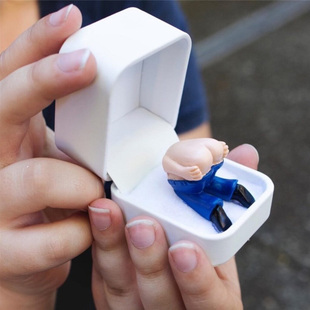 创意搞怪求婚戒指礼盒情侣情人节提升感情整蛊爱人礼品礼物恶搞