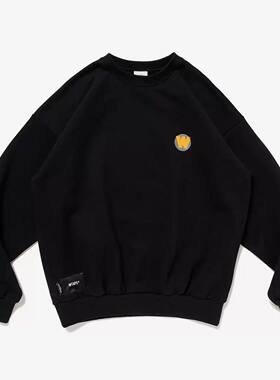 【品牌折扣】WTAPS卫衣春秋款纯棉无帽上衣圆领套头休闲男女情侣