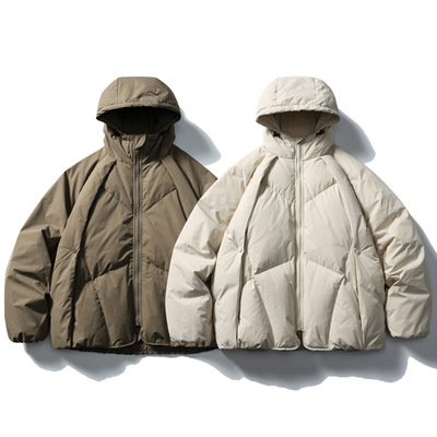 【品牌折扣】BEAMS JAPA羽绒服秋冬季男女日系户外连帽宽松面包服