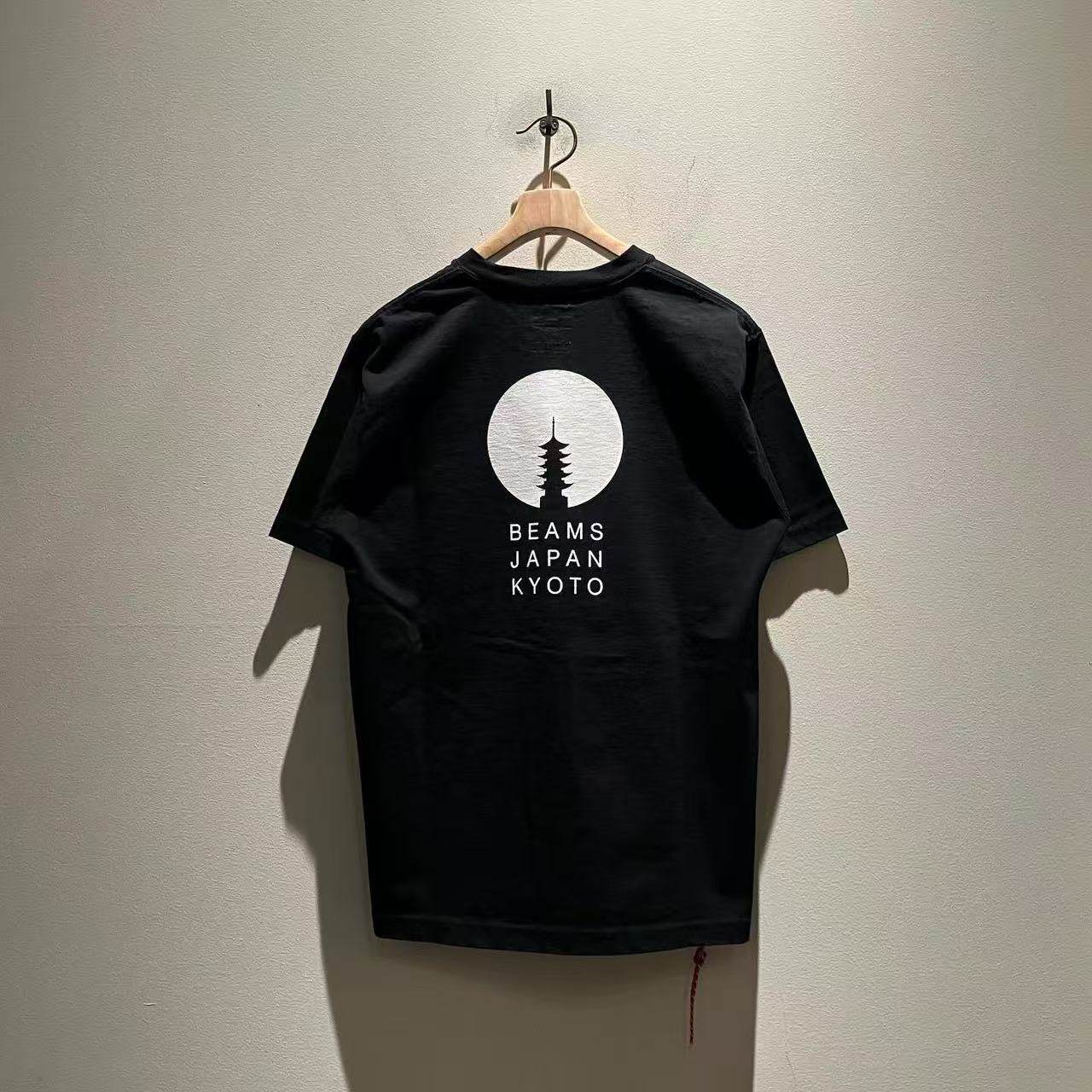 【官网折扣】BEAMS JAPA KYOTO 京都限定日产宽松红绳男女短袖T恤