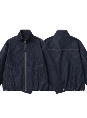 【品牌折扣】BEAMS NNDS牛仔外套春秋季男女新款立领休闲夹克上衣