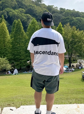 【官网折扣】DESCENDANT CETUS SS背后大鲸鱼印花短袖T恤西山彻