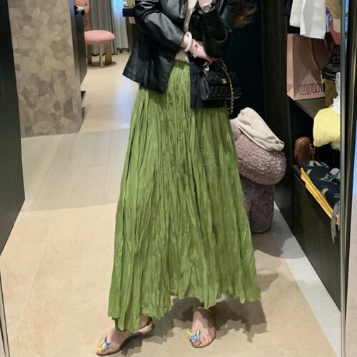 三宅乱褶半裙感手工褶半身裙时尚穿搭网红直播爆款设计感半裙