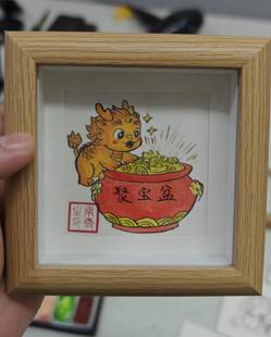 名家貔貅纯手绘国画精品摆台招财进宝客厅房间书房酒店办公桌面画