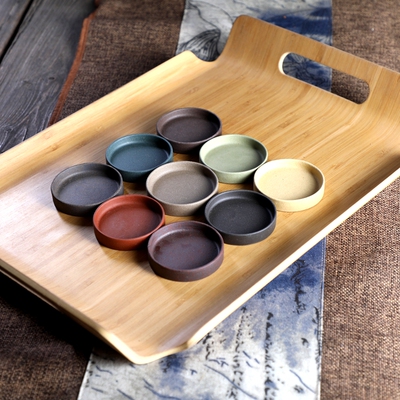 逃不出掌心紫砂小平碟