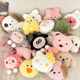 可爱毛绒玩偶胸针海狸饰品玩具卡通公仔礼物小熊衣服背包配饰别针