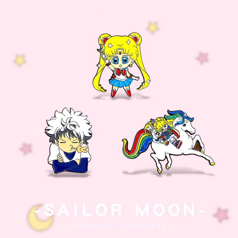 水冰月全职猎人奇犽胸针徽章配饰