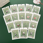 可爱卡通熊猫国宝胸针卡纸装 运动徽章礼物装 饰配饰pin别针衣服包