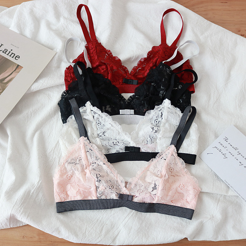 新品/欧美蕾丝无钢圈超薄法式