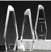 水晶奖杯创意定制授权奖牌纪念品礼品高透荣誉奖杯员工颁奖