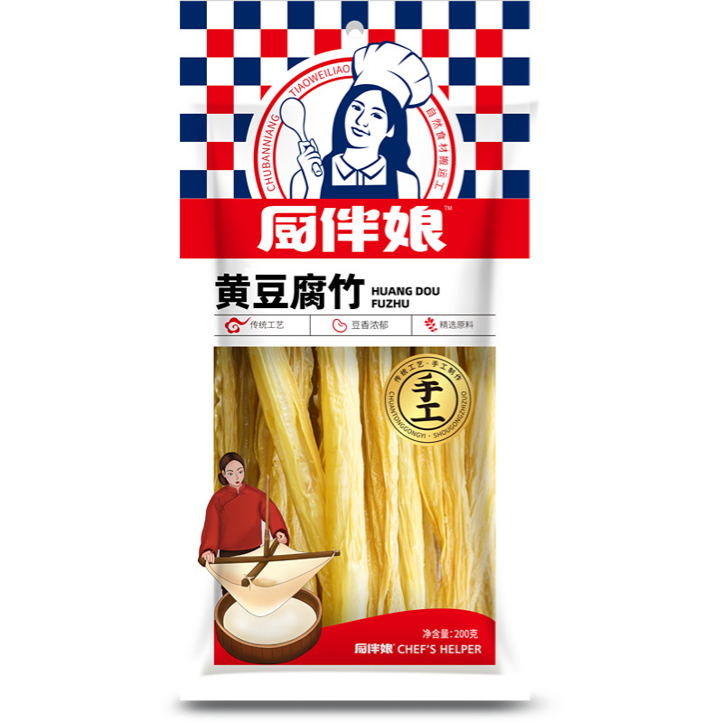 厨伴娘黄豆腐竹200g/袋南北干货配料提味提鲜好味道更放心商用