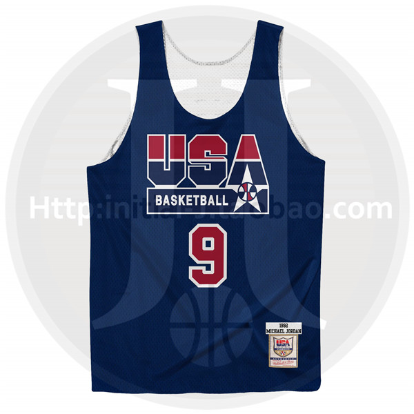 MN 乔丹 Jordan 1992奥运会 Team USA 梦一队 正反两穿 训练背心