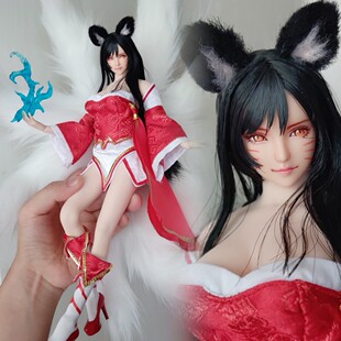 【现货】九尾妖狐“阿狸”12寸可动手办人偶包胶来图定制